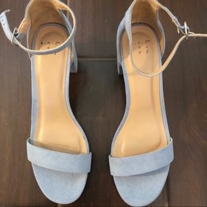 A New Day Blue Sandal Block Heel Size 8